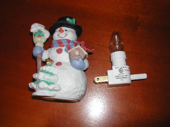 picture of recalled snowman nightlight