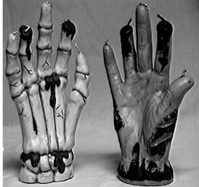 Halloween Hand Candle