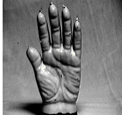 Halloween Hand Candle