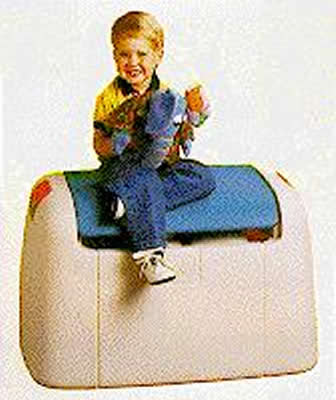 Picture of Boy Sitting on Recalled Toy Chest