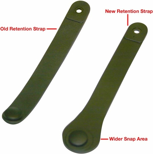 Picture of Old and New Retention Straps