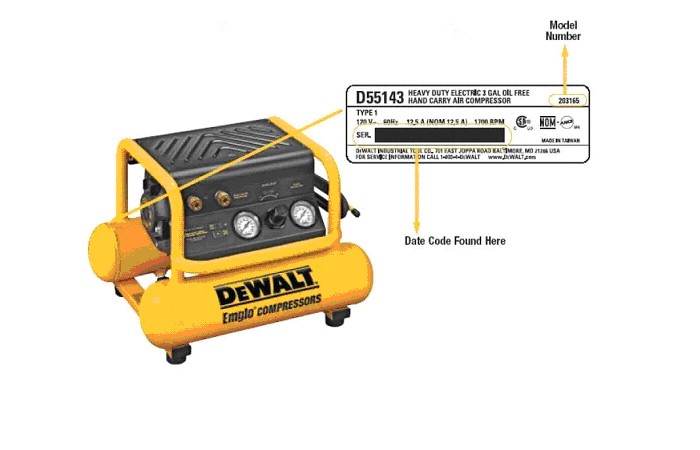 Picture of Recalled Air Compressor